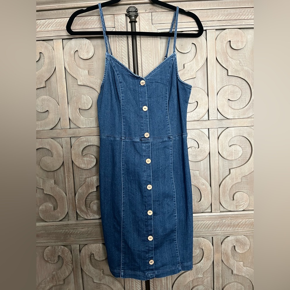 Denim stretchy dress size medium